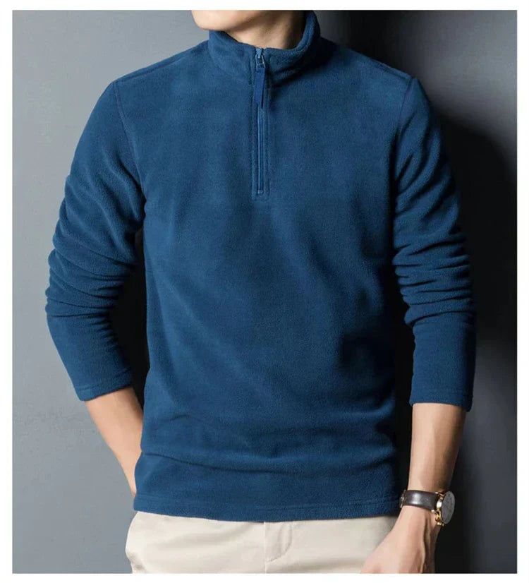 Pull polo de luxe à col haut de qualité supérieure