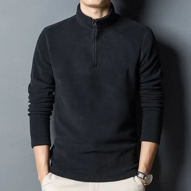 Pull polo de luxe à col haut de qualité supérieure