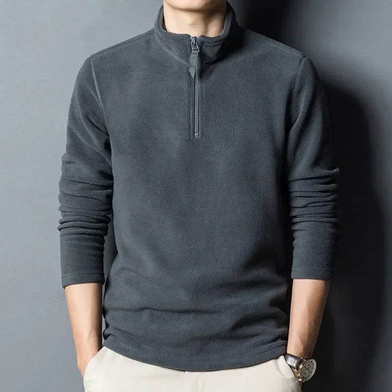 Pull polo de luxe à col haut de qualité supérieure