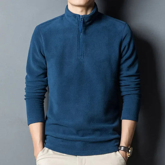 Pull polo de luxe à col haut de qualité supérieure 